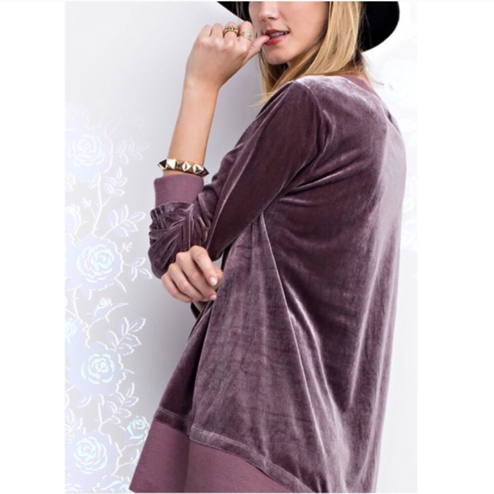 ๐HP๐โจVelvet Sweater - Mochaโจ - Picture 2 of 4